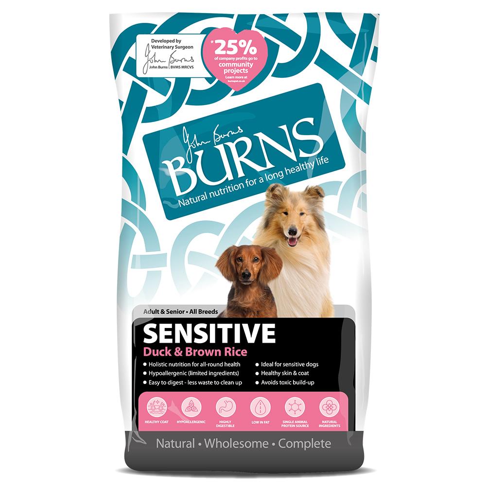 Burns Sensitive Duck Brown Rice Dry Dog Food 12kg. Cheap